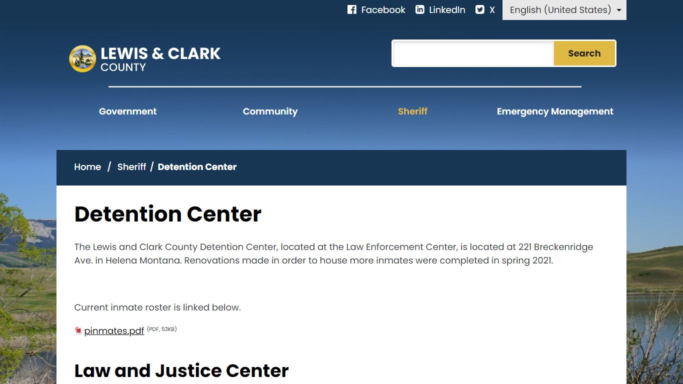Detention Center - Lewis & Clark County